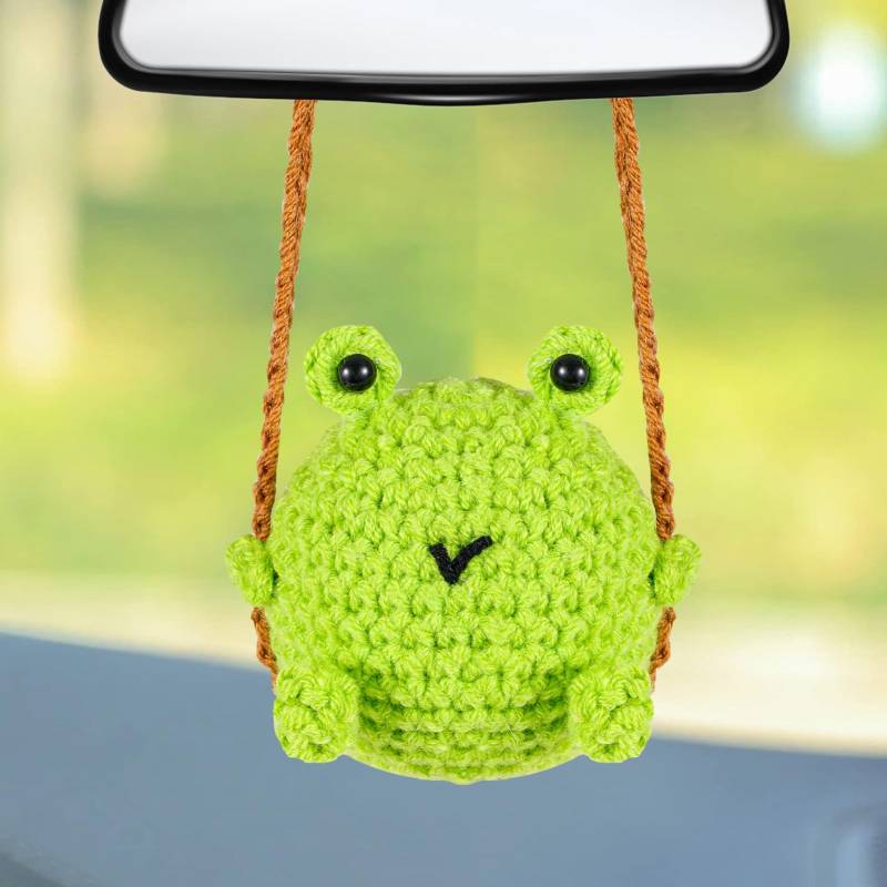 Niedlicher schwingender Frosch-Auto-Anhänger, Auto-Rückspiegel-Hängeornament von Pwsap