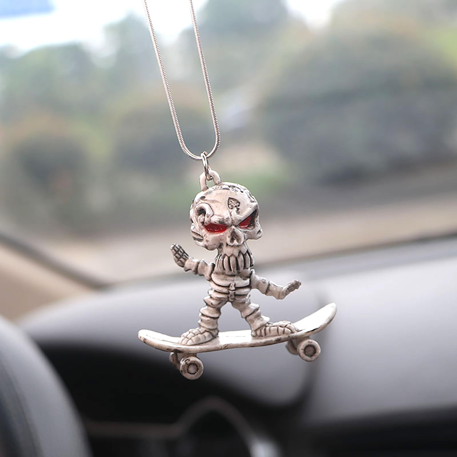 Süße Schwingender Totenkopf Dekor, Auto Anhänger Swinging Skelett, Halloween Fliegende Skull Hänge Ornament, Car Accessories Auto Rückspiegel Innen Dekor Spiegel Charms Zubehör, Lustige Geschenke Süße Schwingender Totenkopf Dekor, Auto Anhänger Swinging Skelett, Halloween Fliegende Skull Hänge Ornament, Car Accessories Auto Rückspiegel Innen Dekor Spiegel Charms Zubehör, Lustige Geschenke von Pwsap