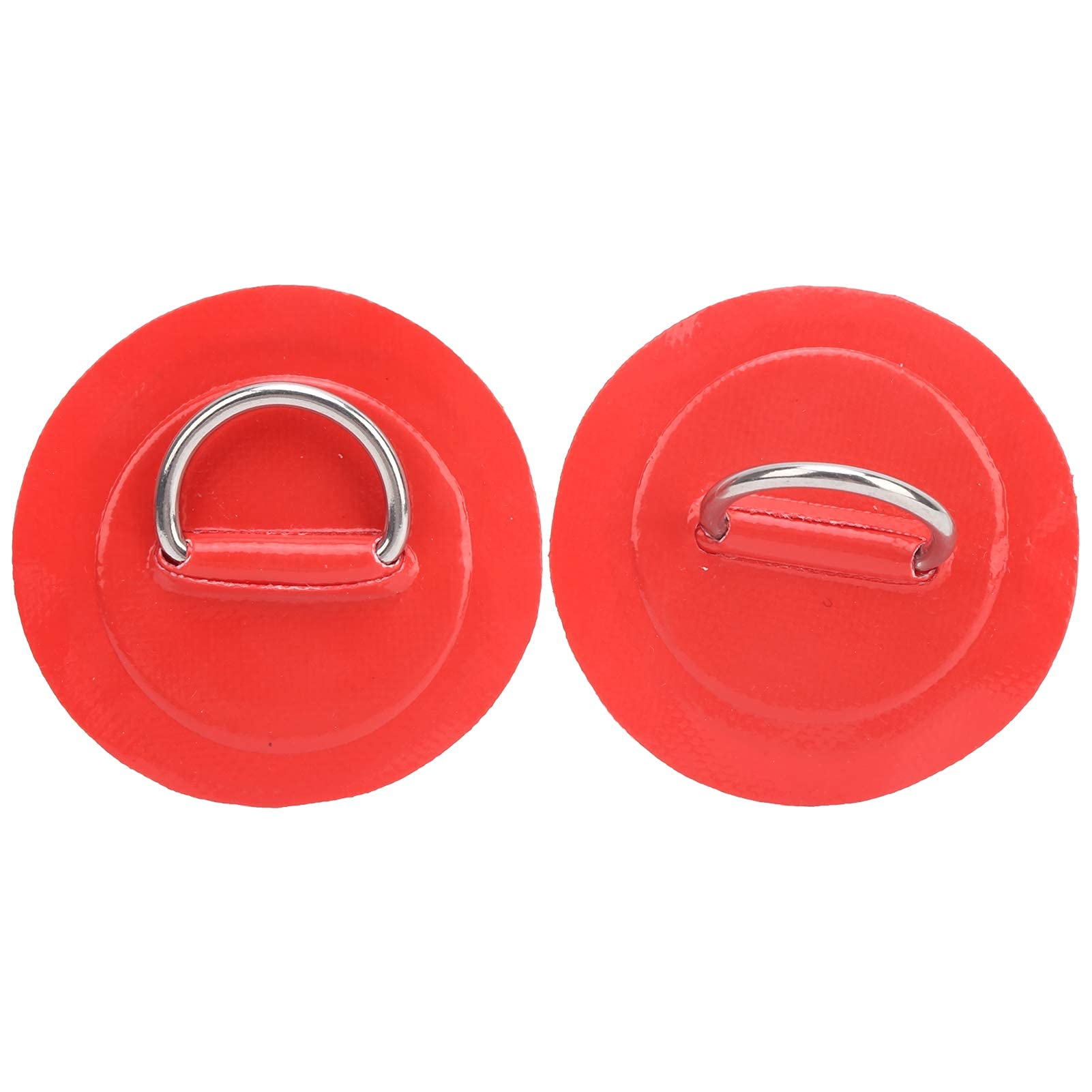 2 Stück Marine Fixed Buckle Paddle Board D-Ring Kajak D-Ring Pad Aufblasbares Boot D-Ring Patch mit Bungee Cord für Marine Kayak(rot) von Pwshymi