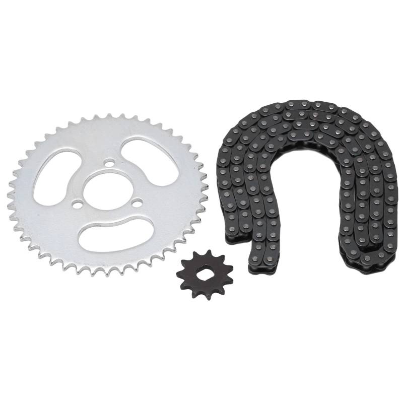 Pwshymi T8F Kettenrad-Set, T8F Getriebeketten-Set, langlebiger Stahl, hohe Leistung, modifizierter Ersatz für Karts von Pwshymi