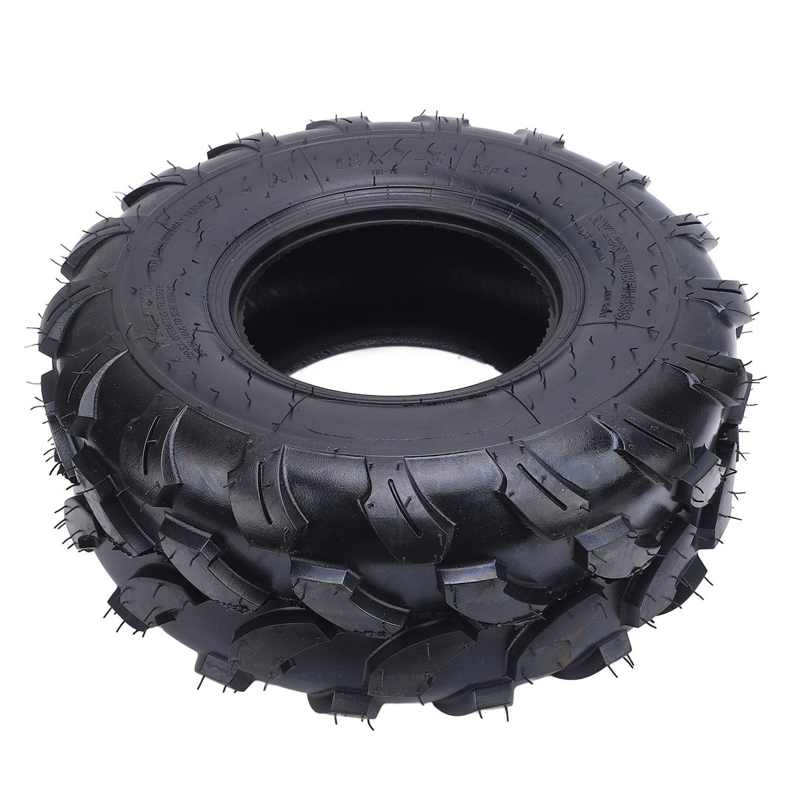 19x7-8 19x7x8 Wheel Tire Gummi Anti Slip Verstärkte Traktion Alle Terrain-Reifen mit Fortgeschrittener Traktionstechnologie für ATV UTV Quad Off Road Go Kart Cart, Stabile von Pyhodi