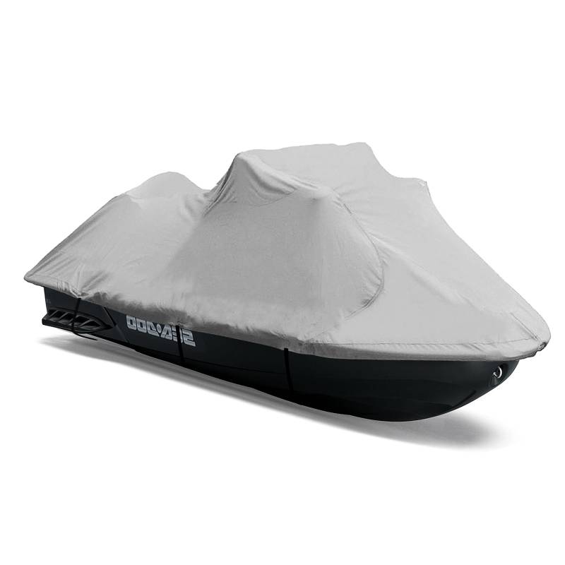 Pyle PCVJS12 Robuste Jetski-Abdeckung, 299,7 cm bis 320 cm, Bootsabdeckung in Marinequalität, mit Lüftungsschlitzen hinten, wasserdichtes und wetterbeständiges Gewebe und elastische Schnur für Enge, von Pyle