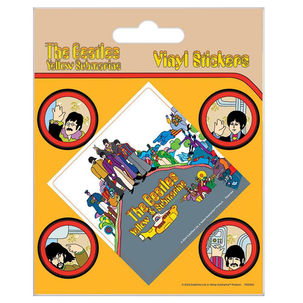 The Beatles - Yellow Submarine, Vinyl-Aufkleber, 10 x 12.5 cm The Beatles - Yellow Submarine, Vinyl-Aufkleber, 10 x 12.5 cm von Pyramid International