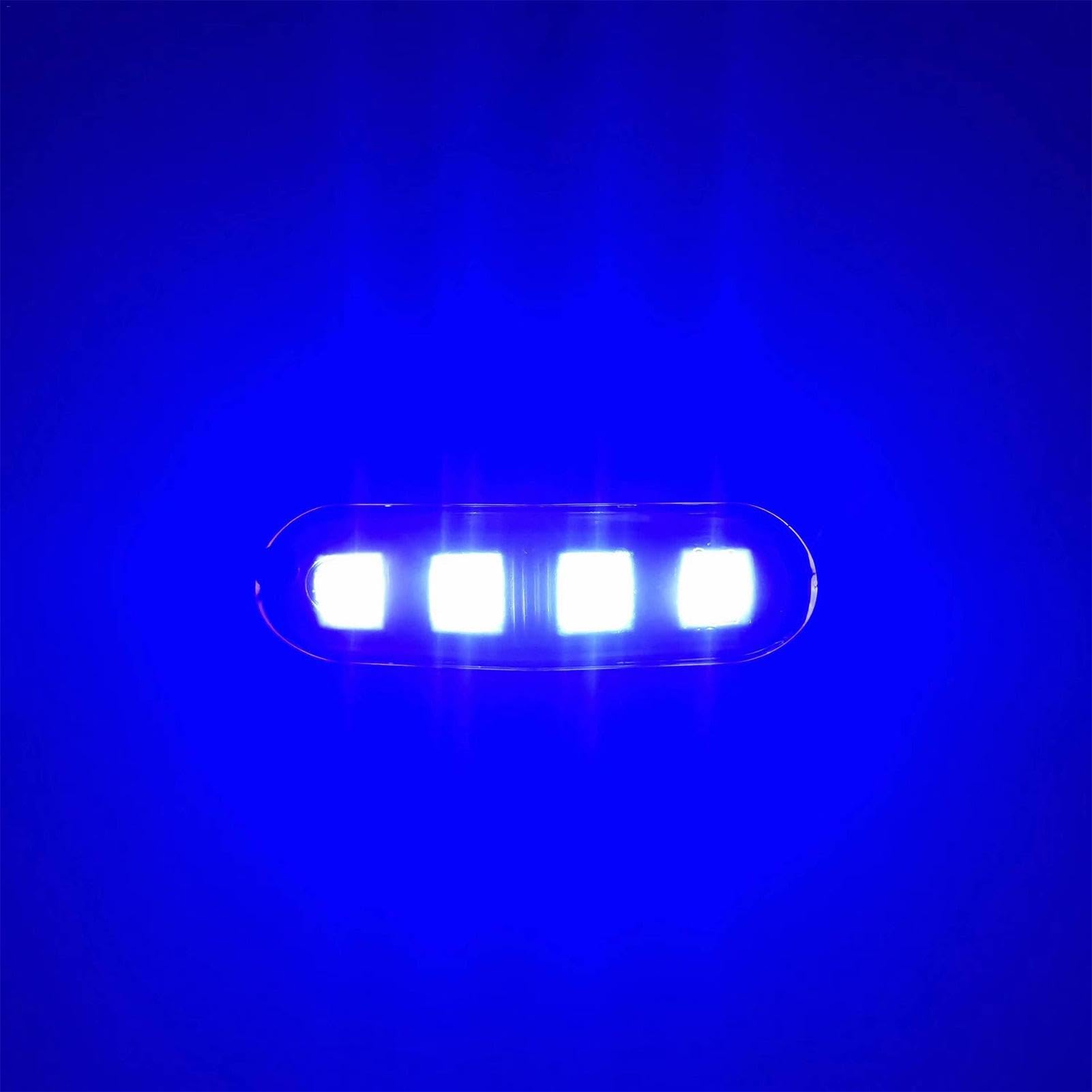 Pzuryhg Seitenmarkierungsleuchten für PKW, Anhänger, 4 LEDs, hintere Seitenmarkierungsleuchten und Blinker, IP67 wasserdichte LED-Seitenmarkierung, 12/24 V Blinker, LED-Anhängerleuchten, verbessertes Pzuryhg Seitenmarkierungsleuchten für PKW, Anhänger, 4 LEDs, hintere Seitenmarkierungsleuchten und Blinker, IP67 wasserdichte LED-Seitenmarkierung, 12/24 V Blinker, LED-Anhängerleuchten, verbessertes von Pzuryhg
