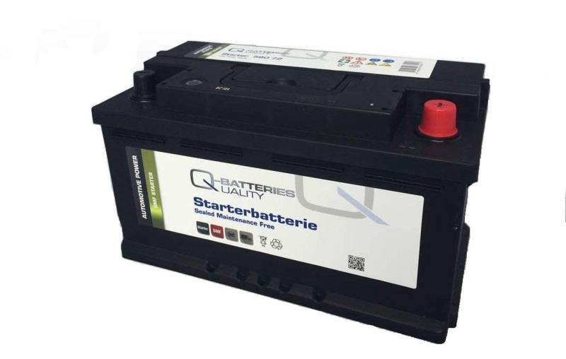 Q-Batteries Autobatterie 580 14 Q80 12V 80Ah 730A, wartungsfrei von Q-Batteries