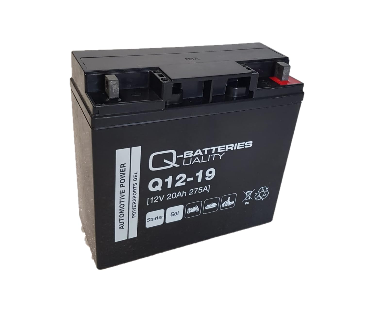 Q-Batteries Q12-19 GEL Gel Motorradbatterie12V 19Ah 170Ah DIN 51913 von Q-Batteries