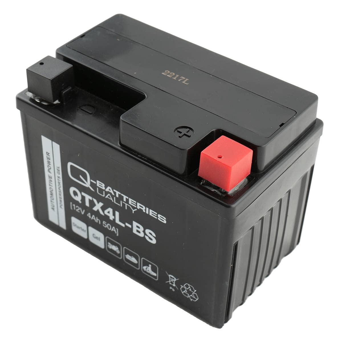 Q-Batteries QTX4L-BS Gel Motorradbatterie 12V 3,5Ah 40A QTX4L-4 50314 von Q-Batteries