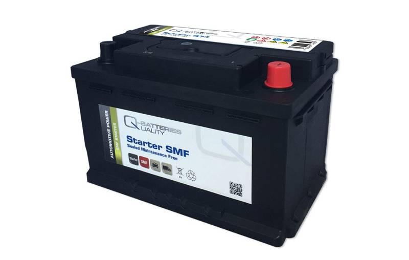 Q-Batteries Starterbatterie 574 68 Q74 12V 74Ah 680A (EN) Säure von Q-Batteries