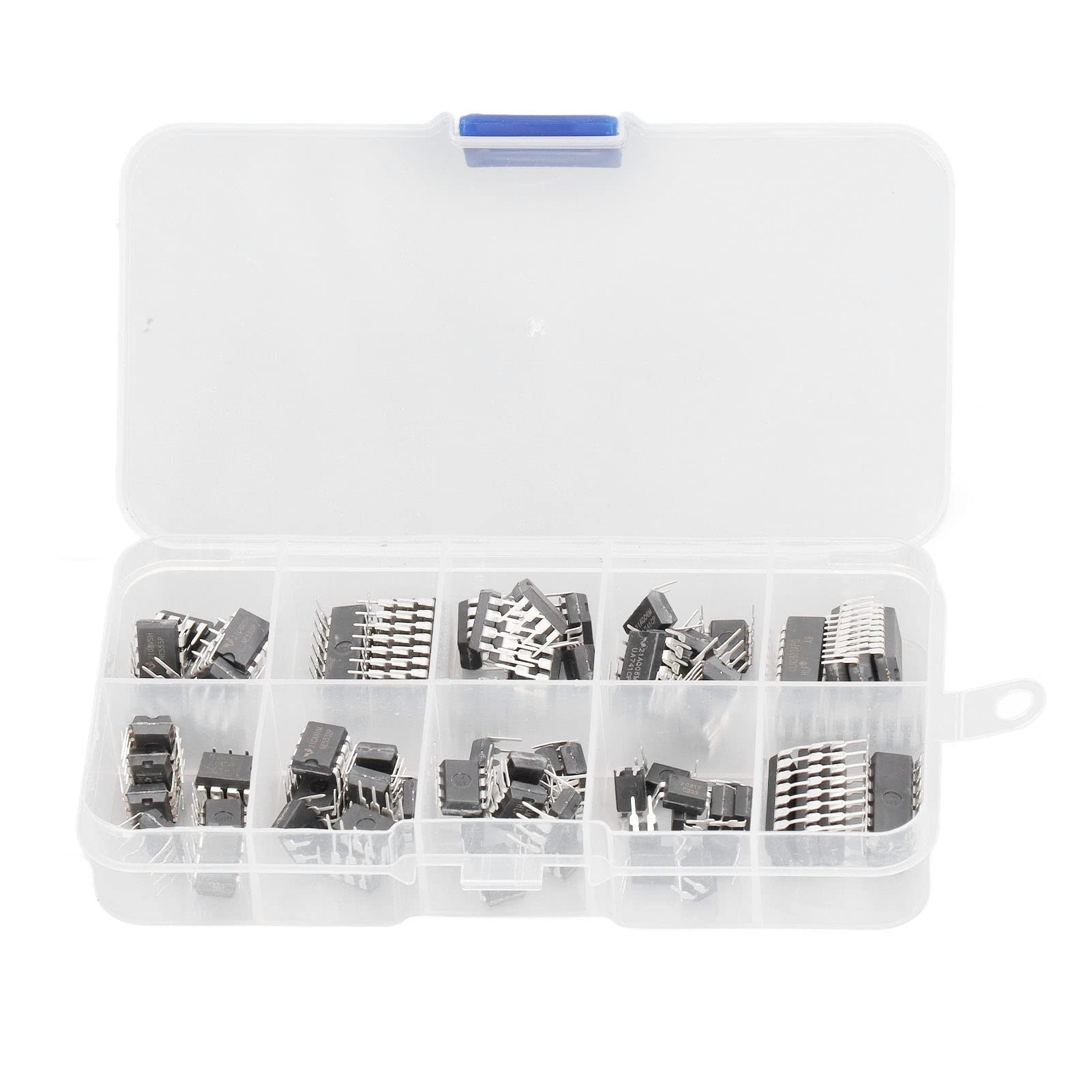 QANYEGN Integriertes Chip-Sortiment-Set, Schaltkreis-Chips, Integrierter Schaltkreis-IC-Chip, Opamp-Oszillator-IC-Chip, 85-teiliges IC-Sortimentsset, IC-Chip-Set Für Heimschaltungsarbeiten QANYEGN Integriertes Chip-Sortiment-Set, Schaltkreis-Chips, Integrierter Schaltkreis-IC-Chip, Opamp-Oszillator-IC-Chip, 85-teiliges IC-Sortimentsset, IC-Chip-Set Für Heimschaltungsarbeiten von QANYEGN