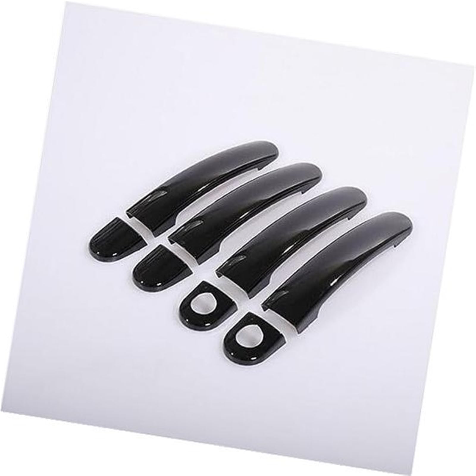 QASULER, for Golf, 4 MK4 for Rabbit A4 1J 1997–2006, glänzende Chrom-Autotürgriffabdeckungen Autotürgriffabdeckung(Black Model 2) von QASULER