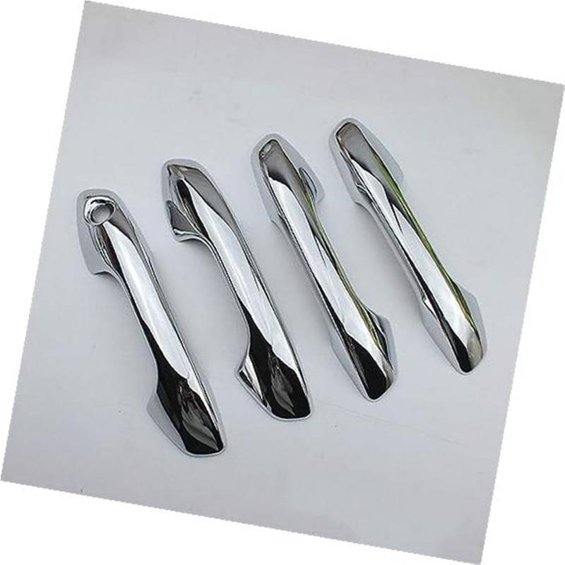 QASULER, for Kia, Rio 4 X-line 2017 2018 2019 2020 ABS Chrom Carbon Faser Türgriff Abdeckung Trims Auto Dekoration Autotürgriffabdeckung(Chrome Handle) von QASULER