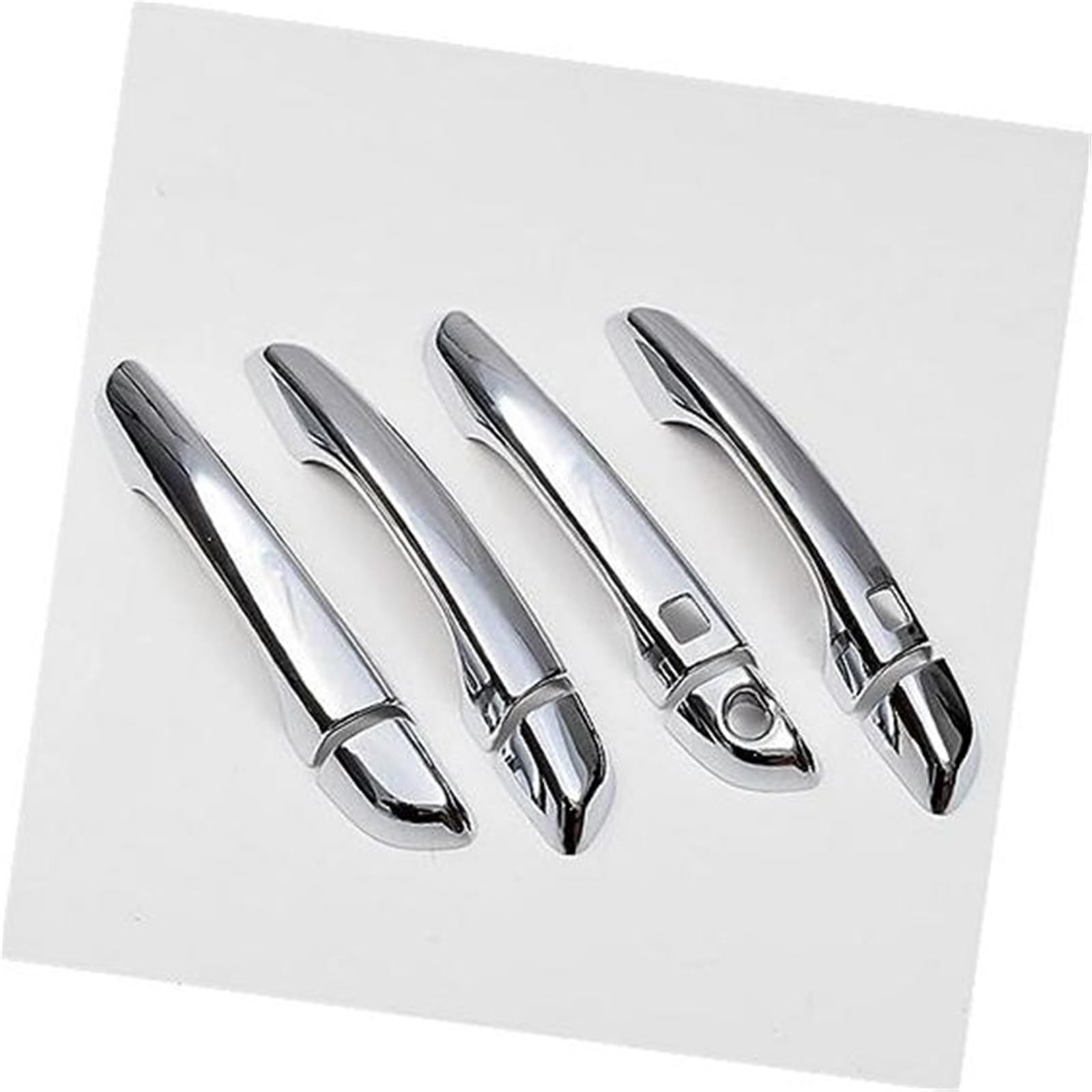 QASULER, for Peugeot, 3008 2017 2018 2019 2020 2021 2022 Autotürgriffabdeckung aus glänzendem Chrom Autotürgriffabdeckung(Silver 2 Sensors) von QASULER