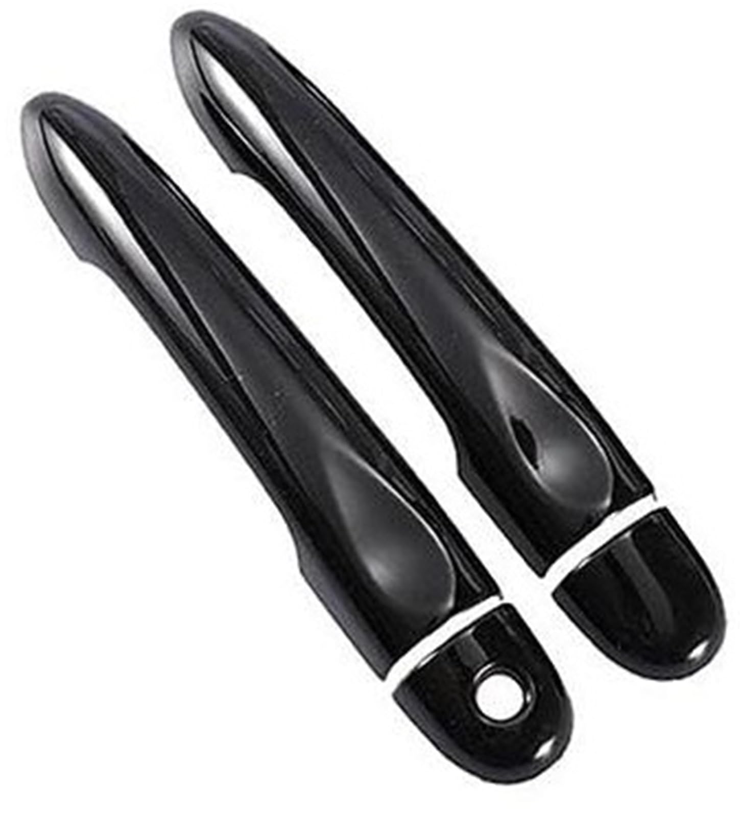 QASULER, for Renault, Fluence 2009–2017, glänzende Schwarze Autotürgriffabdeckung 2010 2011 2012 2013 2014 2015 2016 Autotürgriffabdeckung(Black 2dr 1 Key No Button) von QASULER