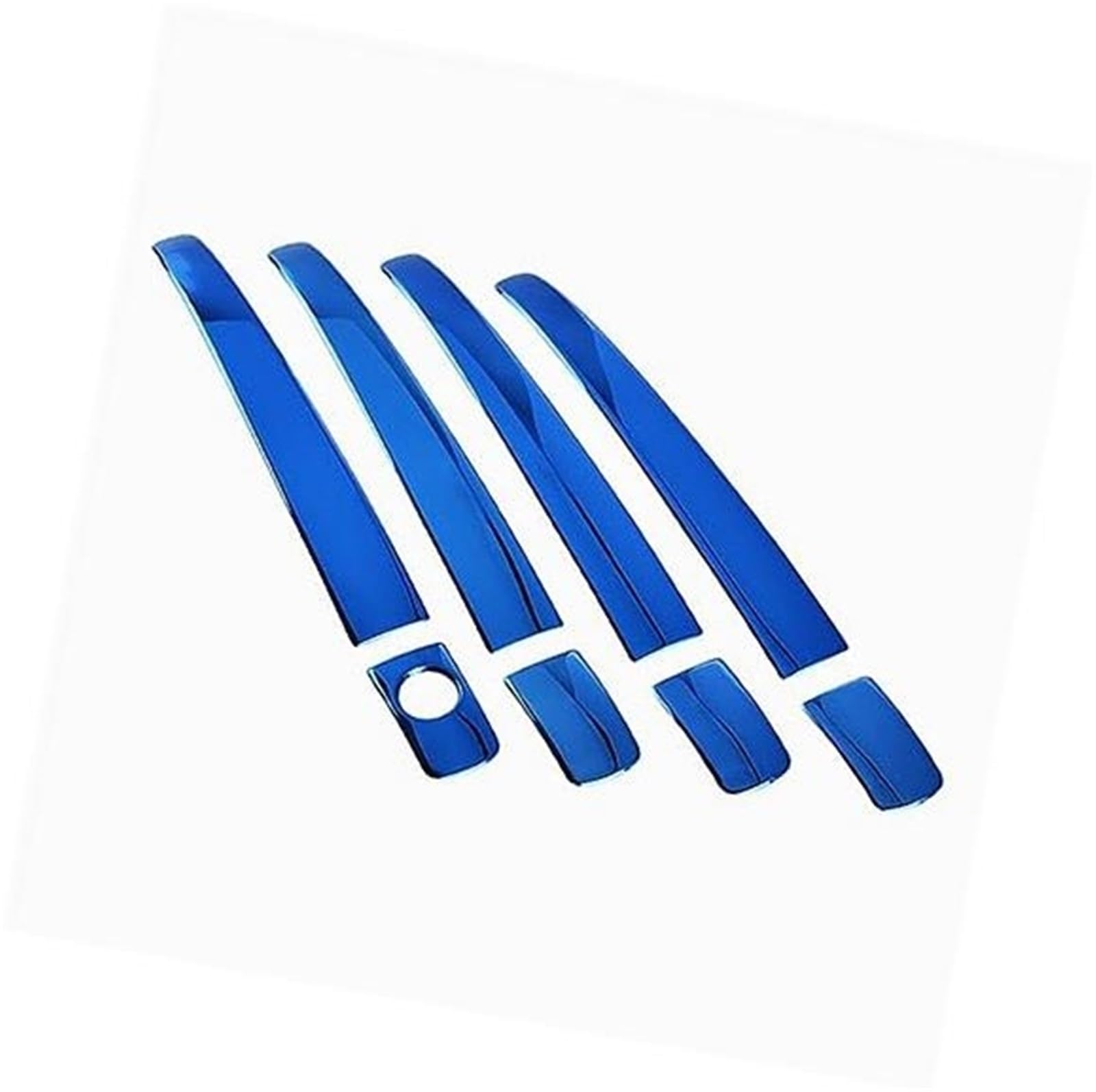 QASULER, for Toyota, Wish 2010-2018 AE20 Neue Edelstahl Türgriff Abdeckung Pad Aufkleber Form Styling Auto Zubehör Autotürgriffabdeckung(Black Blue) von QASULER