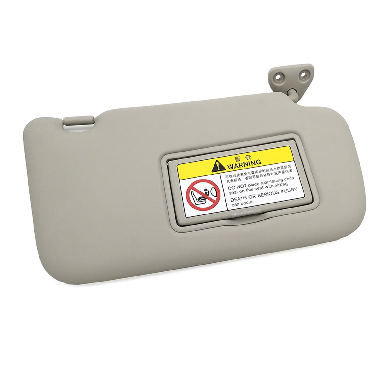 QASULER 1 Stück Links/rechts Auto-Innensonnenblende mit Spiegel, for Nissan, Tiida 2015 2016 2017 2018 2019, graue Farbe Auto-Sonnenblende(Right) von QASULER