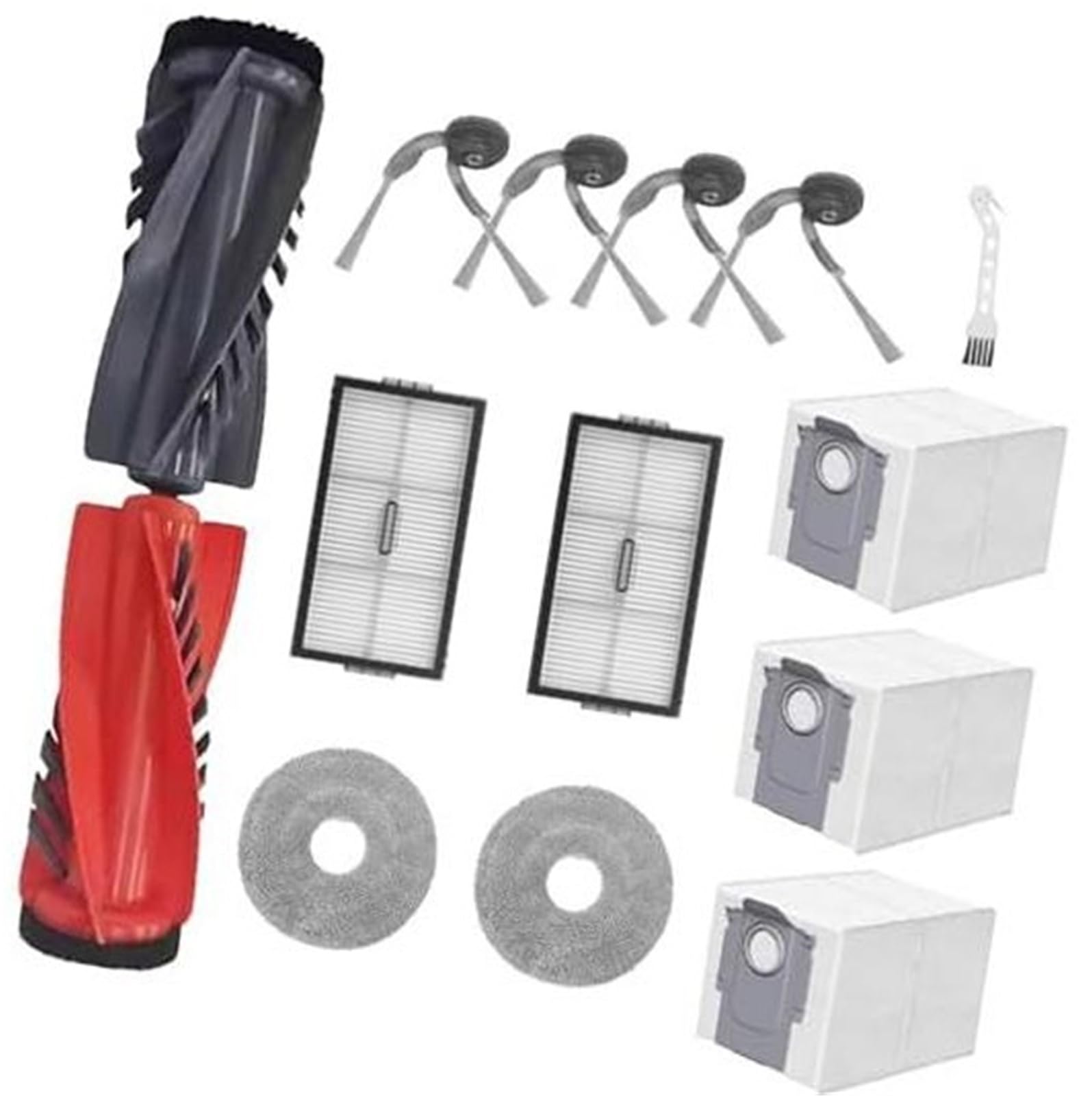 QASULER 14-teilige Ersatzteile for Roborock, Saros 10R G20S Ultra Staubsauger, Zubehör-Kits: 2 Hauptbürsten, 2 HEPA-Filter, 2 Wischpads, 3 Staubbeutel, 4 Seitenbürsten, 1 Reinigungsbürste Staubsauger- QASULER 14-teilige Ersatzteile for Roborock, Saros 10R G20S Ultra Staubsauger, Zubehör-Kits: 2 Hauptbürsten, 2 HEPA-Filter, 2 Wischpads, 3 Staubbeutel, 4 Seitenbürsten, 1 Reinigungsbürste Staubsauger- von QASULER