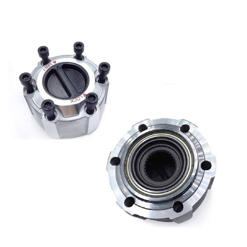 QASULER 2 Sätze B014 40250-2S610 402502S610, for Nissan, Pickup Pathfinder Navara D21 D22 90 manuelle Freilauf-Verriegelungsnaben Auto-Radmutternschloss von QASULER