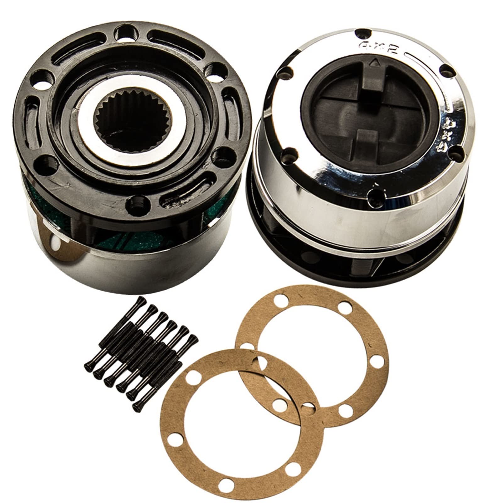 QASULER 2 Satz 26T Nabenpaar mit manueller Verriegelung, for Kia, Sportage 4WD 4x4 12 Schrauben 1995-2002 12 Schrauben Nabenkappe Auto-Radmutternschloss QASULER 2 Satz 26T Nabenpaar mit manueller Verriegelung, for Kia, Sportage 4WD 4x4 12 Schrauben 1995-2002 12 Schrauben Nabenkappe Auto-Radmutternschloss von QASULER