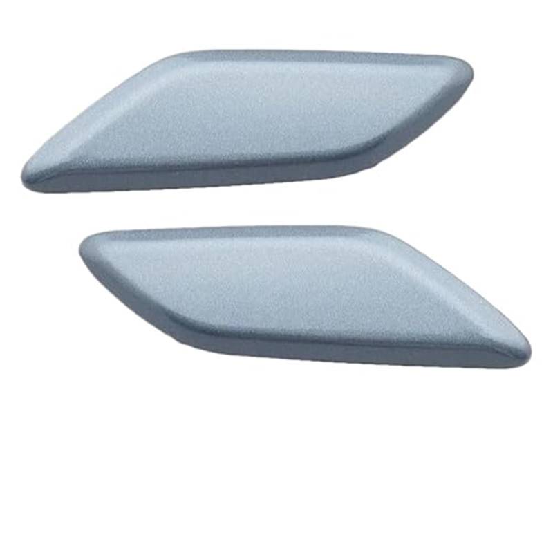 QASULER 2 Stück, for Mazda, 6 Atenza 2017 2018 2019 Scheinwerferwaschanlage Sprühdüsenabdeckung Deckel Auto Frontstoßstange Scheinwerferreiniger Jet Cap Trim Abdeckung für Autowaschdüsen(BLACK Blue Lh von QASULER