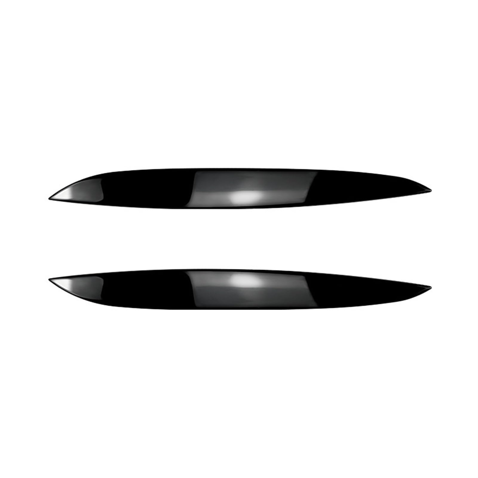 QASULER 2 Stück Auto-Scheinwerfer-Augenbrauen-Augenlider-Abdeckungs-Ordnung, auffälliger Aufkleber, for Tuning, for Golf 4 Mk4 R32 TDI TSI FSI 1997–2006 Auto-Augenbrauen-Augenlid-Trim(Glossy Black) von QASULER