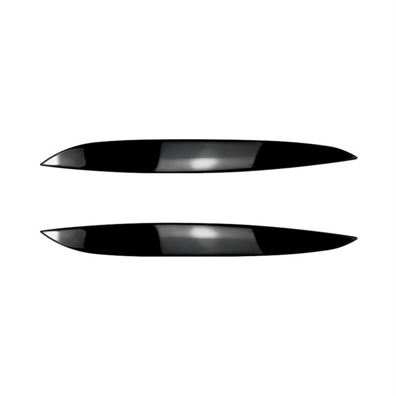 QASULER 2 Stück Auto-Scheinwerfer-Augenbrauen-Augenlider-Abdeckungs-Ordnung, auffälliger Aufkleber, for Tuning, for Golf 4 Mk4 R32 TDI TSI FSI 1997–2006 Auto-Augenbrauen-Augenlid-Trim(Glossy Black) von QASULER