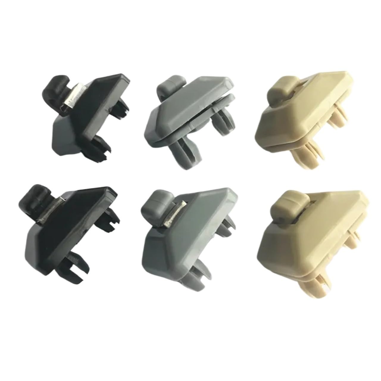 QASULER 2 Stück Innen-Sonnenblenden-Clip-Halterhaken, for, A1 A3 S3 A4 S4 A5 S5 Q3 Q5 TT Auto-Sonnenblende(2pcs beige) von QASULER