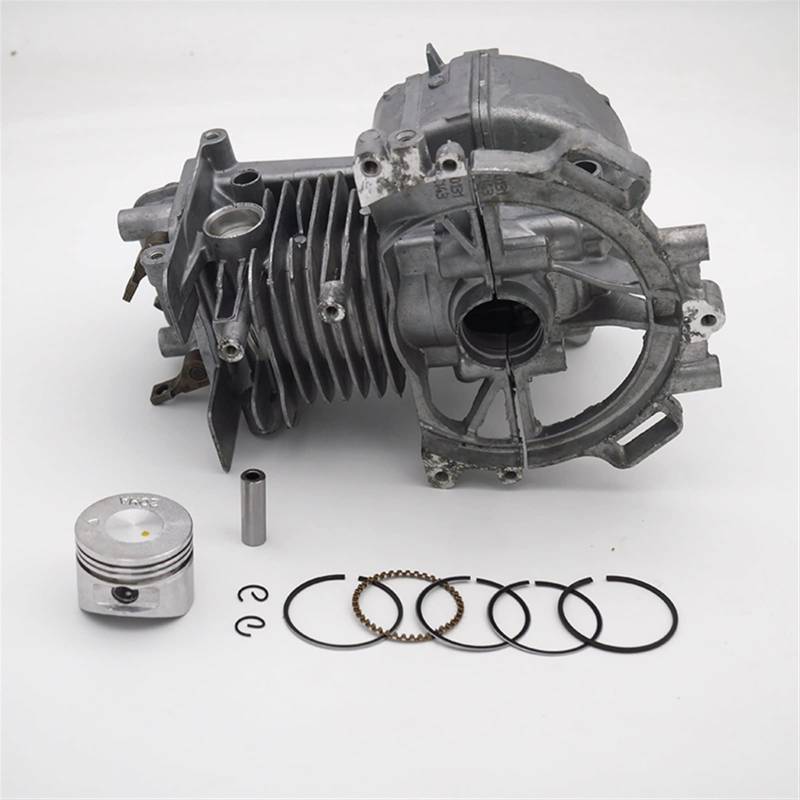 QASULER 35 mm Zylinder-Kurbelgehäuse, Motorgehäuse, Kolbenringe, for GX25 GX25N HHT25S Trimmer-Freischneider, Sapre-Teile Motorzylinder von QASULER