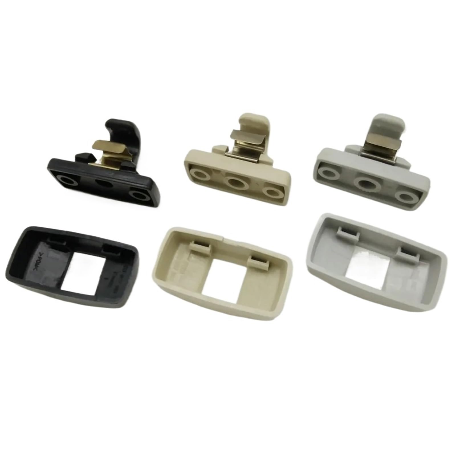 QASULER 3B0857561B Neue Sonnenblende Haken Clip Halterung Aufhänger, for VW, for Golf, for Jetta, for Passat, for Polo, for Sitz, for Käfer, 3B0 857 561 B Auto-Sonnenblende(Beige) von QASULER