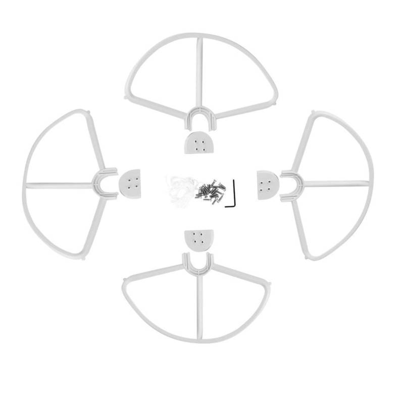 QASULER 4 Stück Schnellverschluss-Propellerschutz, Propeller-Schutz-Dämpferring, for DJI, Phantom 3 Phantom 2 Drohnen-Ersatzteile, Weiß Propellerschutz von QASULER