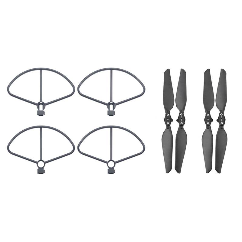 QASULER 4 stücke Propeller Drone Propeller Schutz Stoßstange Wache Schutz Ring Requisiten Klingen Quadcopter RC Zubehör FIMI X8SE Propellerschutz(Ring and propellers) von QASULER