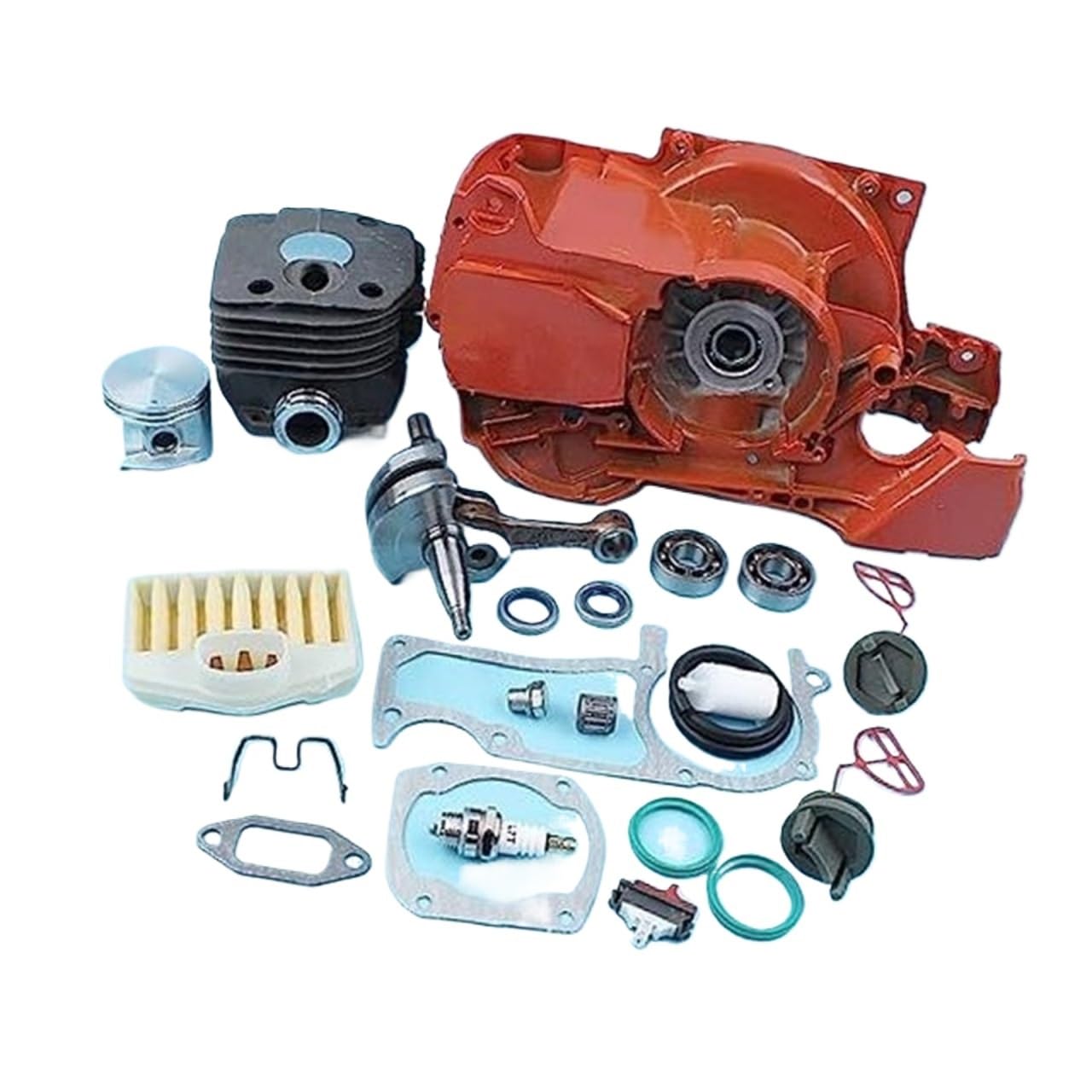 QASULER 50-mm-Zylinderkolben-Kurbelgehäuse-Kurbelwellenlager-Luftfilter, for Husqvarna, 362 365 371 372 Kettensägenöl-Tankdeckelfilterdichtung Kraftstofftank für Hubtrimmer QASULER 50-mm-Zylinderkolben-Kurbelgehäuse-Kurbelwellenlager-Luftfilter, for Husqvarna, 362 365 371 372 Kettensägenöl-Tankdeckelfilterdichtung Kraftstofftank für Hubtrimmer von QASULER