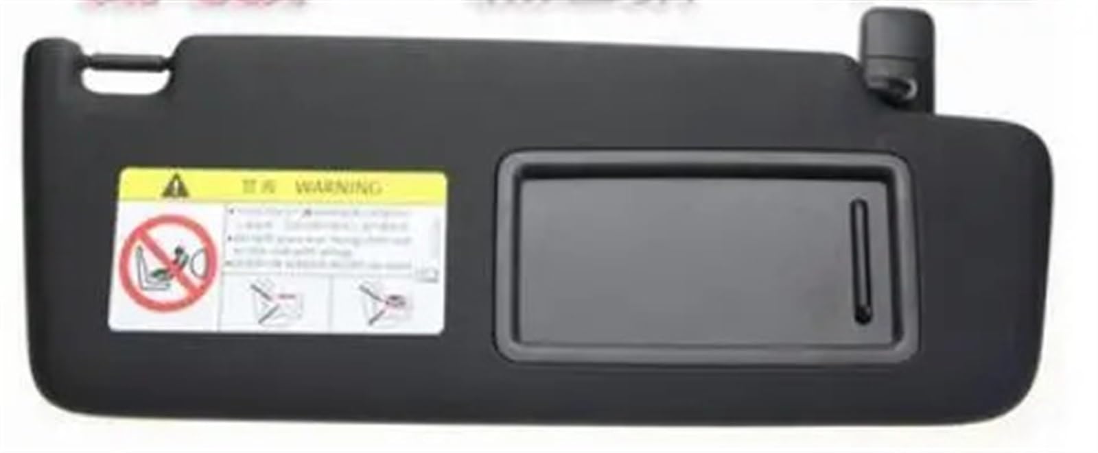 QASULER 5gg857551 Schwarze vordere Sonnenblende mit Make-up-Spiegel, for VW, for Golf 7 Sportsvan, for Jetta mk7 T-Cross, for Passat B8 CC E-, for Golf, for T-ROC, Auto-Sonnenblende(Black Right) von QASULER