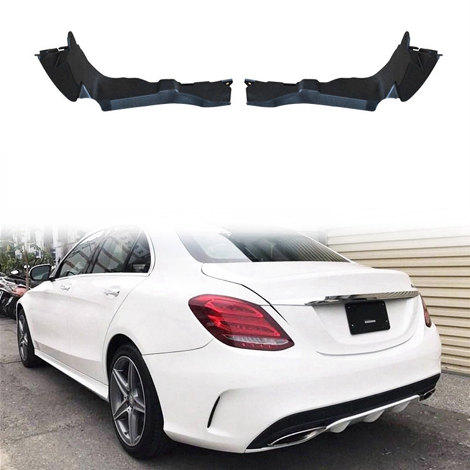 QASULER A2058853865 A2058853965 1 Paar Frontstoßstangenhalterung (Links + rechts), for Mercedes-Benz, C-Klasse W205 S205 C205 2016 2017 2018 19 20 Auto-Stoßstangenhalterung von QASULER