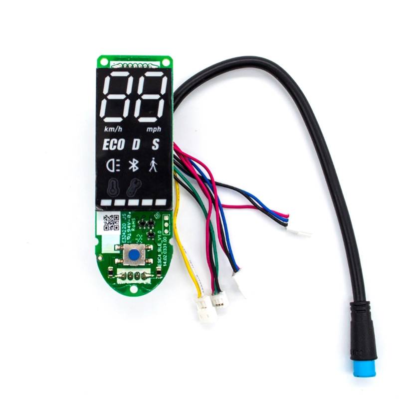 QASULER Armaturenbrett, for Ninebot, KickScooter MAX G30P G30D Elektroroller Armaturenbrettschalter Displayzubehör Dashboard mit Display für Elektroroller(Dashboard MAX G30D) von QASULER