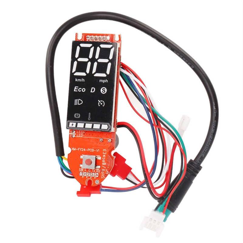 QASULER Armaturenbrett for Elektroroller, Ersatzplatine aus Metall for Scooter mit klarer Datenanzeige, Zubehör for E-Scooter Dashboard mit Display für Elektroroller von QASULER