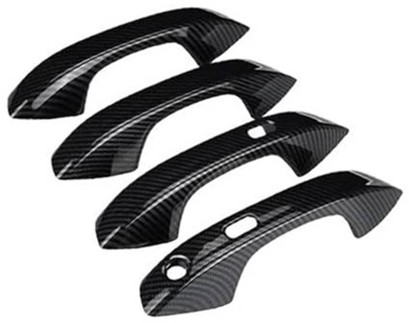 QASULER Außentürgriff des Autos, for Seat, for Leon MK4 KL1 KL8 2020-2022 Externes Schutzzubehör des Autos Gadget-Stil Aufkleber Kohlefaser-Türgriffabdeckung Auto-Außentürgriffabdeckung von QASULER