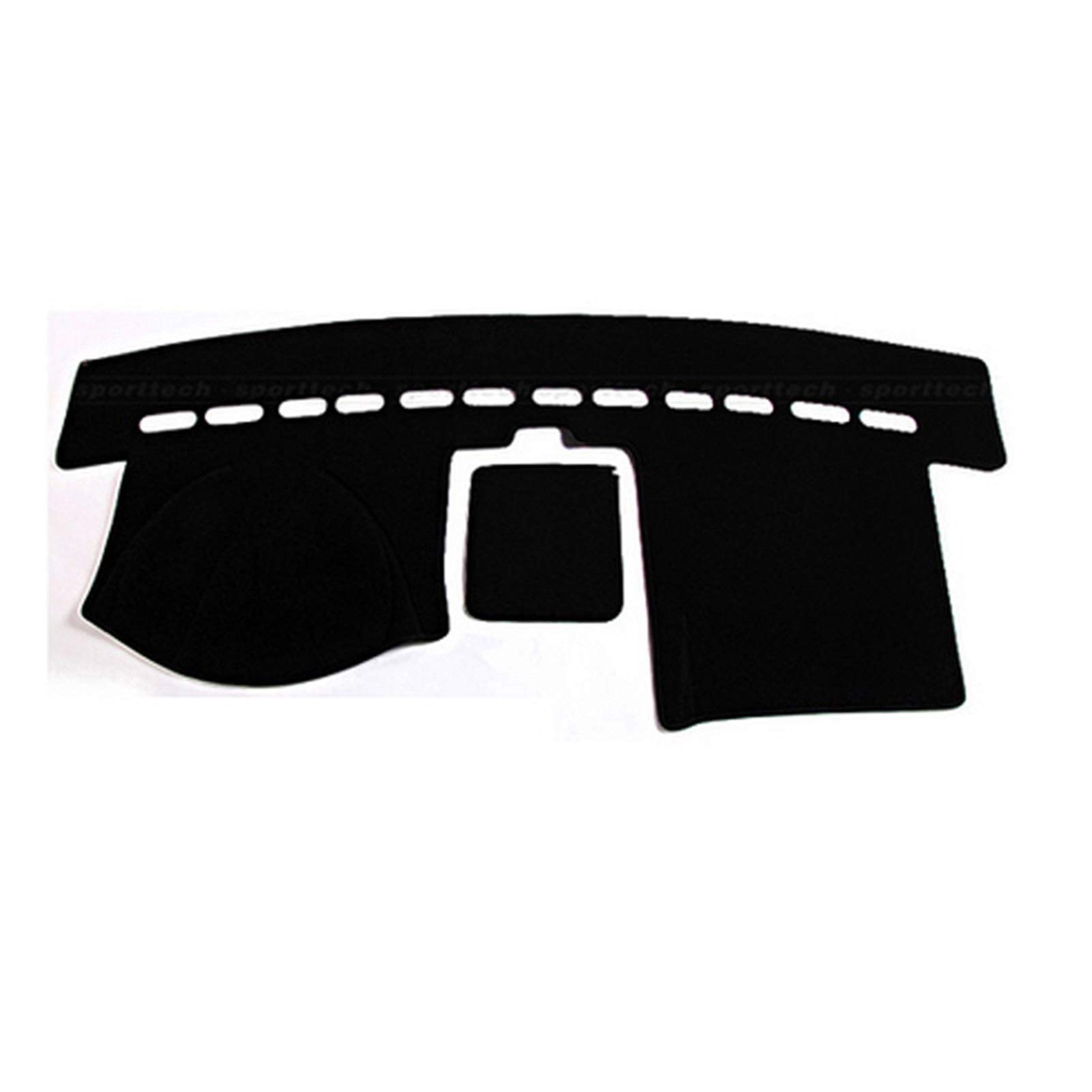 QASULER Auto Armaturenbrett Abdeckung Dash Matte Board Pad Teppich Dashmat Innenmatten, for Touran 2004-2016 Rechtslenker Zubehör Armaturenbrettabdeckung(Black Edge,Left Hand Drive) von QASULER