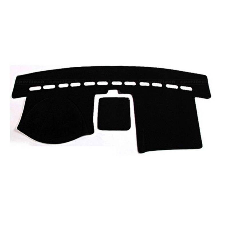 QASULER Auto Armaturenbrett Abdeckung Dash Matte Board Pad Teppich Dashmat Innenmatten, for Touran 2004-2016 Rechtslenker Zubehör Armaturenbrettabdeckung(Black Edge,Left Hand Drive) von QASULER