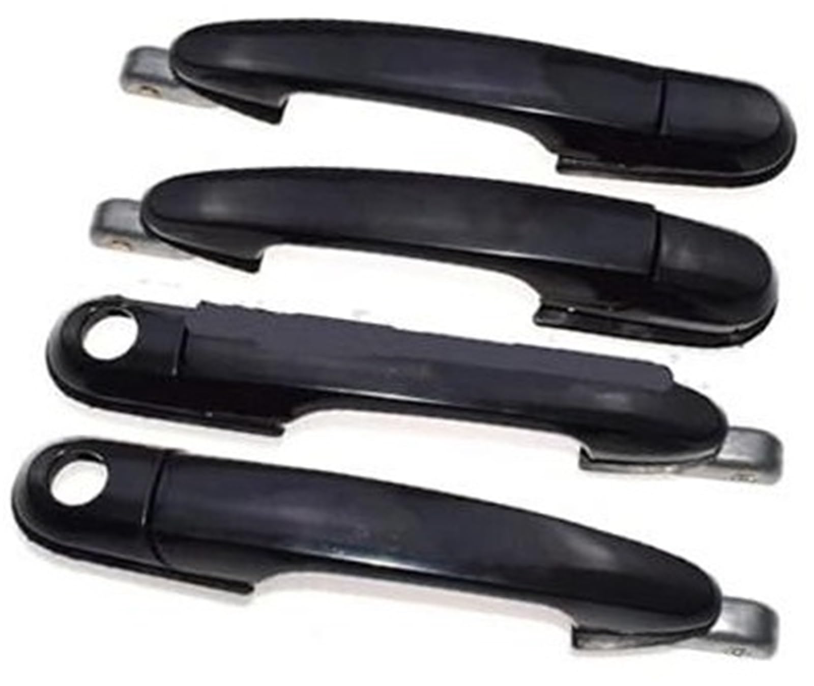 QASULER Auto Außentürgriff, for Hyundai, for Tucson 2.0L 2.7L 2005 2006 2007 2008 2009 82650-2E020 82660-2E020 Außen Außen Außen Auto Auto-Außentürgriffabdeckung(Black Front Rear 4pcs) von QASULER
