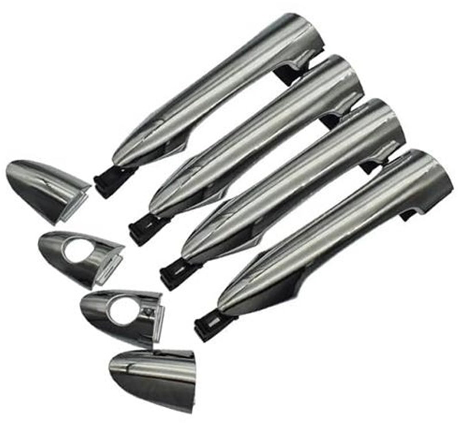 QASULER Auto Außentürgriff, for Kia, for Picanto 2011 2012 2013 2014 2015 2016 Chrom 82651-1Y000 82661-1Y000 83651-1Y000 83661-1Y000 Auto-Außentürgriffabdeckung(Black 4 pcs) von QASULER