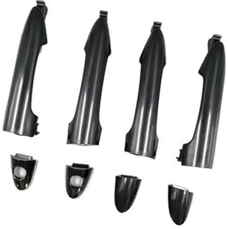 QASULER Auto-Außentürgriff, for Kia, for Picanto 2011 2012 2013 2014 2015 2016 Hinten Vorne, for Hinten Außentürgriff Äußerer Türgriff Auto-Außentürgriffabdeckung(Black 1 Pair Front) von QASULER