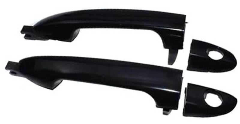 QASULER Auto Außentürgriff, for Kia, for Spectra 2004-2009 82650-2F000,82670-2F000,83660-2F000 Vorne Hinten Links Rechts Außentürgriffe Auto-Außentürgriffabdeckung(Black Front Pair) von QASULER