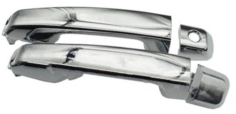 QASULER Auto Außentürgriff, for Lexus, GX460 Executive 2010-2017 2018 69210-60100,69211-60090Chrom Schwarz Vorne Hinten Links Rechts Außen Auto-Außentürgriffabdeckung(Black Front Pair Chrome) von QASULER