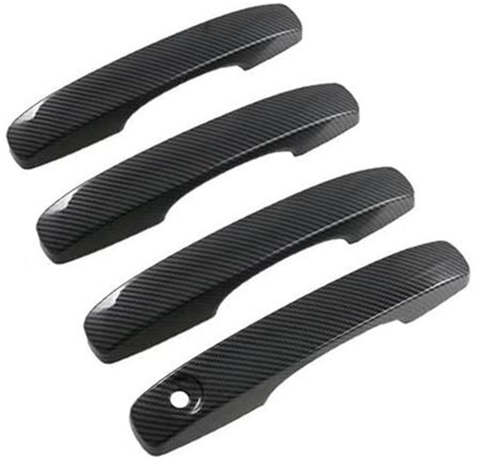 QASULER Auto-Außentürgriff, for Ranger 2023 2024 Außenzubehör ABS-Kohlefaser-Seitentürgriffabdeckung Auto-Außentürgriffabdeckung(Black 2) von QASULER