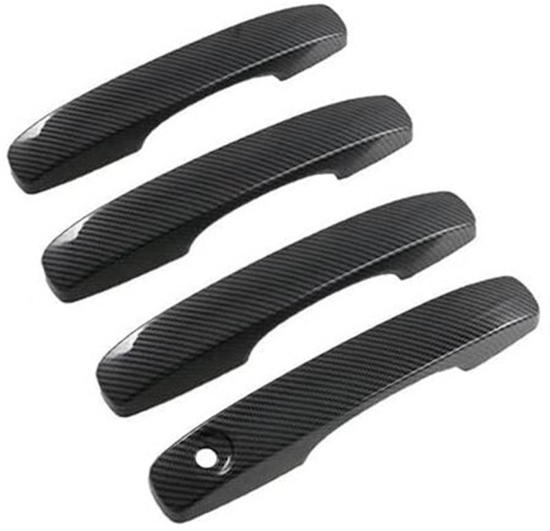 QASULER Auto-Außentürgriff, for Ranger 2023 2024 Außenzubehör ABS-Kohlefaser-Seitentürgriffabdeckung Auto-Außentürgriffabdeckung(Black 2) von QASULER