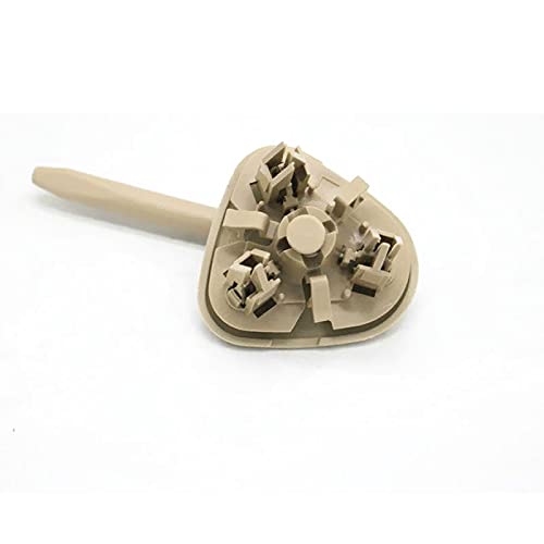 QASULER Auto-Innensonnenblende, Sonnenschutz, Frontscheibe, Sonnenblende, blendfreier Sonnenschutz mit Spiegel-Set, for Toyota, for Corolla 2003–2012, Beige Auto-Sonnenblende(Right Buckle) von QASULER