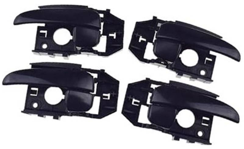 QASULER Auto-Innentürgriff/Abdeckung Links/rechts, for Elantra, 2001–2006 826112D000 826212D000 826102D000 826202D000 Autotürgriffabdeckung(Black Door Handle 4pcs) von QASULER