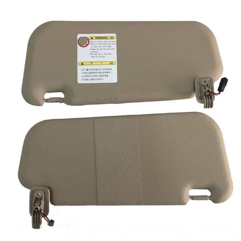 QASULER Auto-Sonnenblende, Auto-Sonnenblende, Make-up-Spiegel, for Mazda 6 GG GH, OEM 5DAO 69320 5DAO 69270 Auto-Sonnenblende(Beige Left and Right) von QASULER