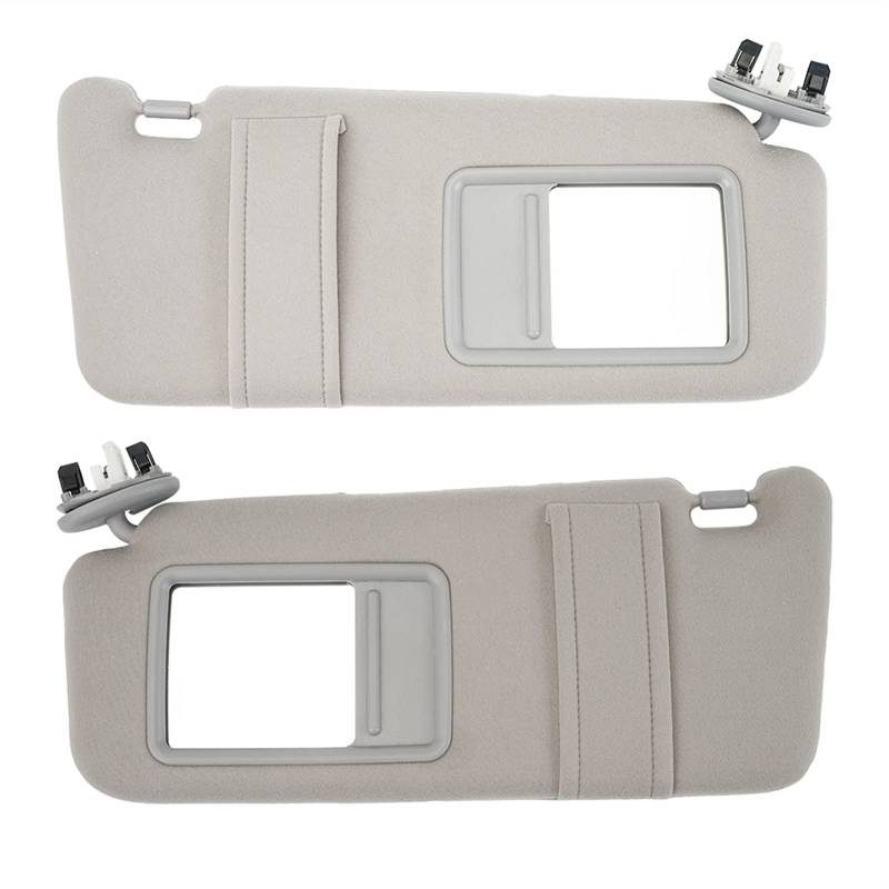 QASULER Auto-Sonnenblende, Sonnenschutz, kein Licht, for Toyota, for Camry 2007 2008 2009 2010 2011, Linke/rechte Seite OEM-Nr. 74320-06800-B0 Auto-Sonnenblende(Gray Left and Right) von QASULER