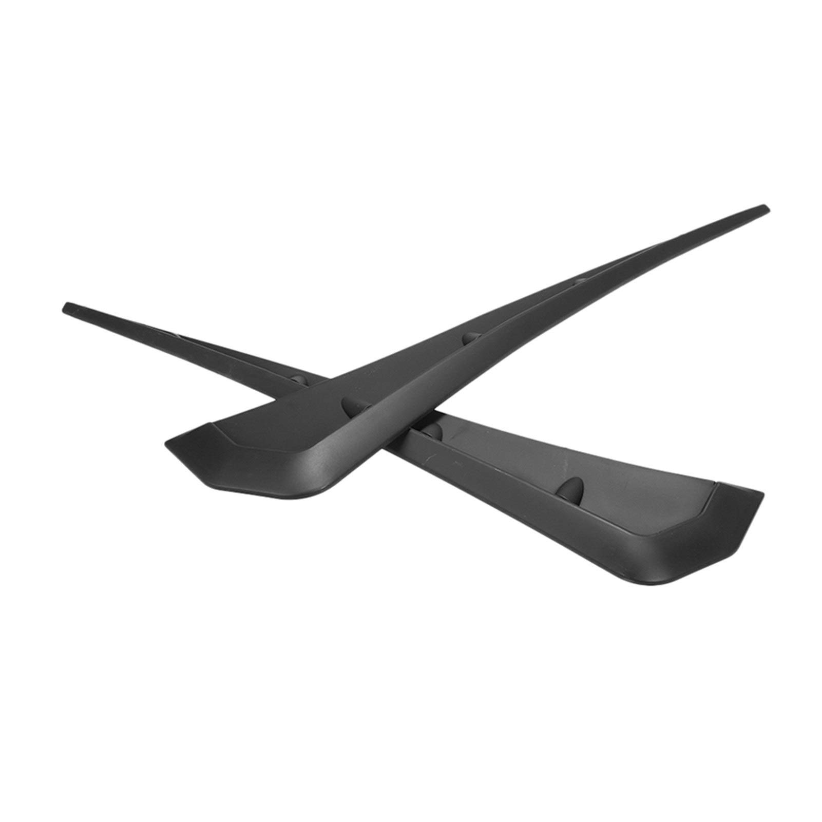 QASULER Auto-Styling-Entlüftungsaufkleber, Auto-Dekorative Kiemensimulation, Auslass-Seitenentlüftung, for Civic, 2016-2018 Auto-Stoßstangenhalterung(Matte Black) von QASULER